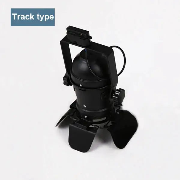 Black industrial loft dome track light with matte finish and adjustable focus knob for decorbites loft dome spotlight fixture