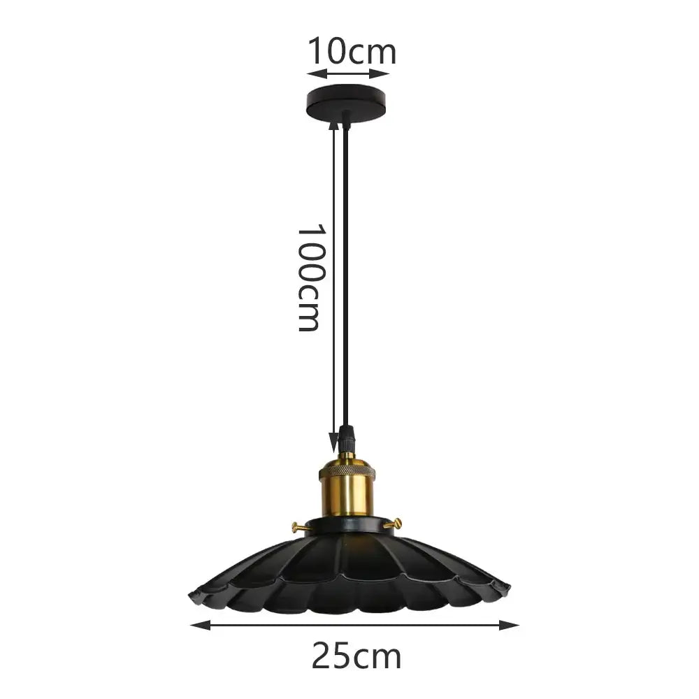 Industrial black matte aluminium pendant light with fluted design and brass fixture perfect for kitchen decorbites industrial aluminium pendant