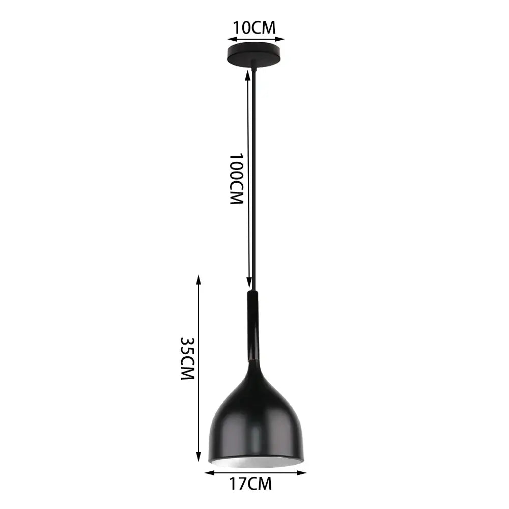 Black matte aluminum industrial aluminium pendant light with sleek cylindrical stem for kitchen wood accents decorbites industrial aluminium pendant