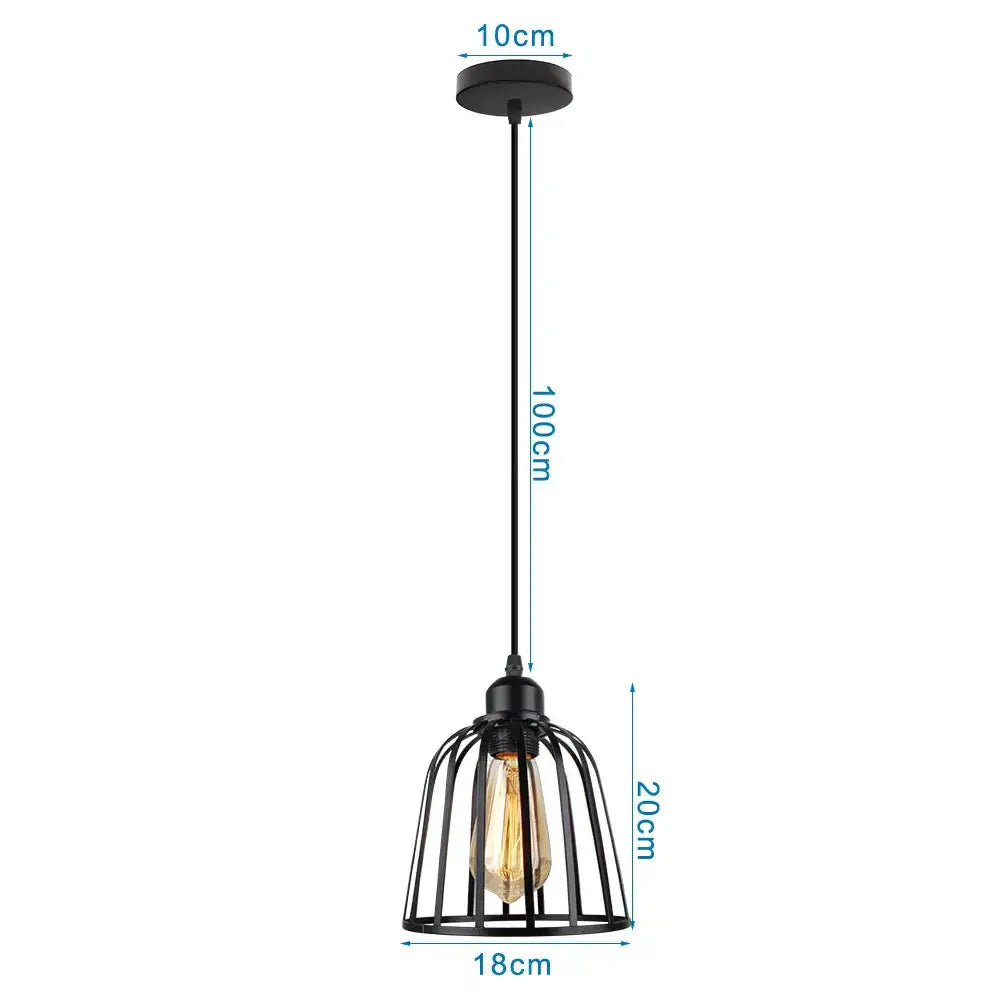 Black wrought iron industrial led pendant light with exposed edison bulb for kitchen decorbites industrial led decor