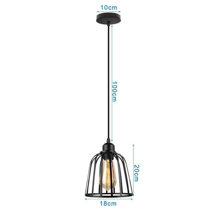Black wrought iron industrial led pendant light with exposed edison bulb for kitchen decorbites industrial led decor
