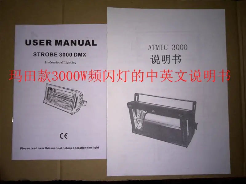 Industrial black metal strobe light with integrated handle featuring professional strobe flash atomic lamp