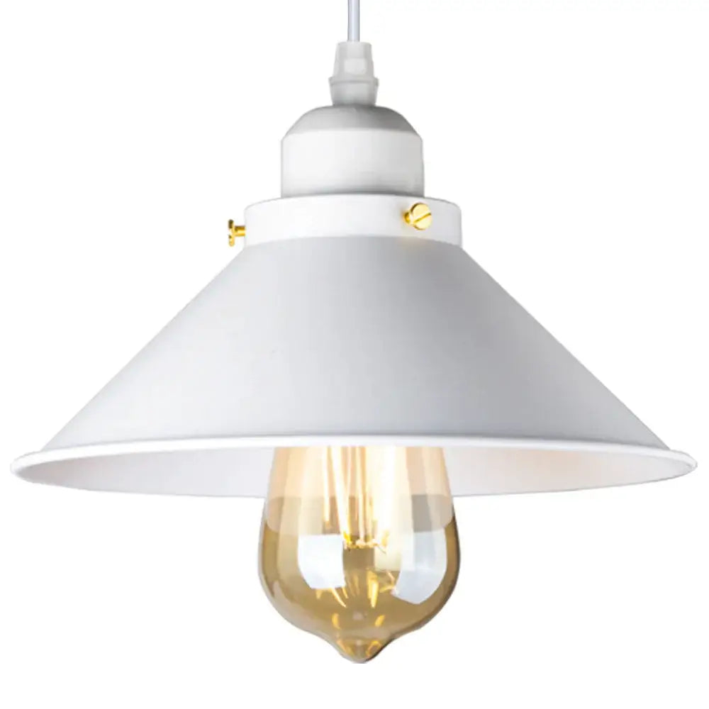 White metal pendant light with brass accents and gold-toned Edison bulb for decorbites industrial black pendant kitchen use