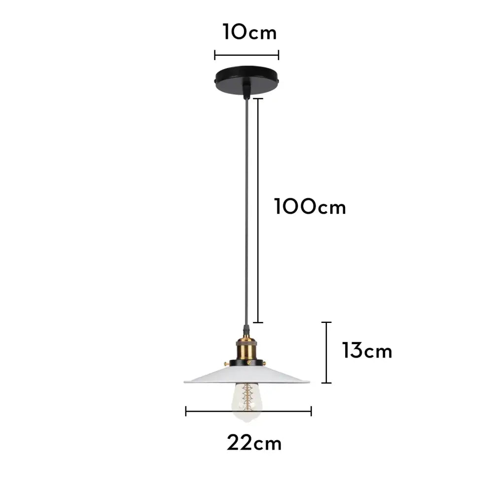 Industrial black white copper iron pendant light with black mount white ceramic shade and exposed edison bulb decorbites iron pendant