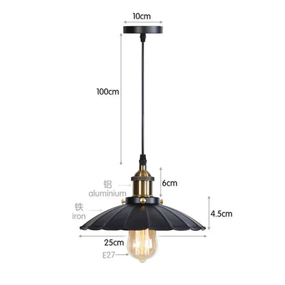 Black metal pendant light with fluted shade and brass accents iron pendant light for dining room decorbites iron pendant