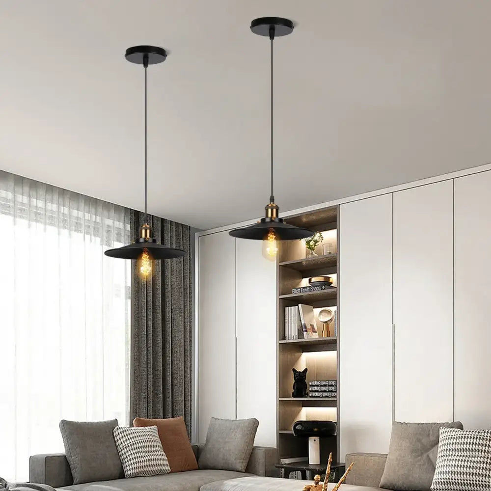 Industrial black white and copper iron pendant light with brass accents and exposed filament bulbs for dining room decorbites iron pendant