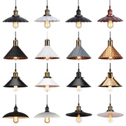 Industrial black white and copper iron pendant light with brass accents decorbites iron pendant for dining room decor
