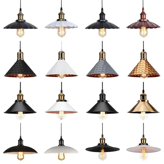 Industrial black white and copper iron pendant light with brass accents decorbites iron pendant for dining room decor