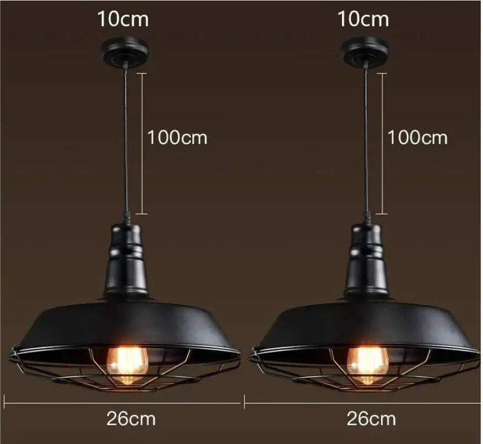 Industrial black iron pendant lights with metal cage and exposed bulb ideal for kitchen decorbites iron pendant lighting