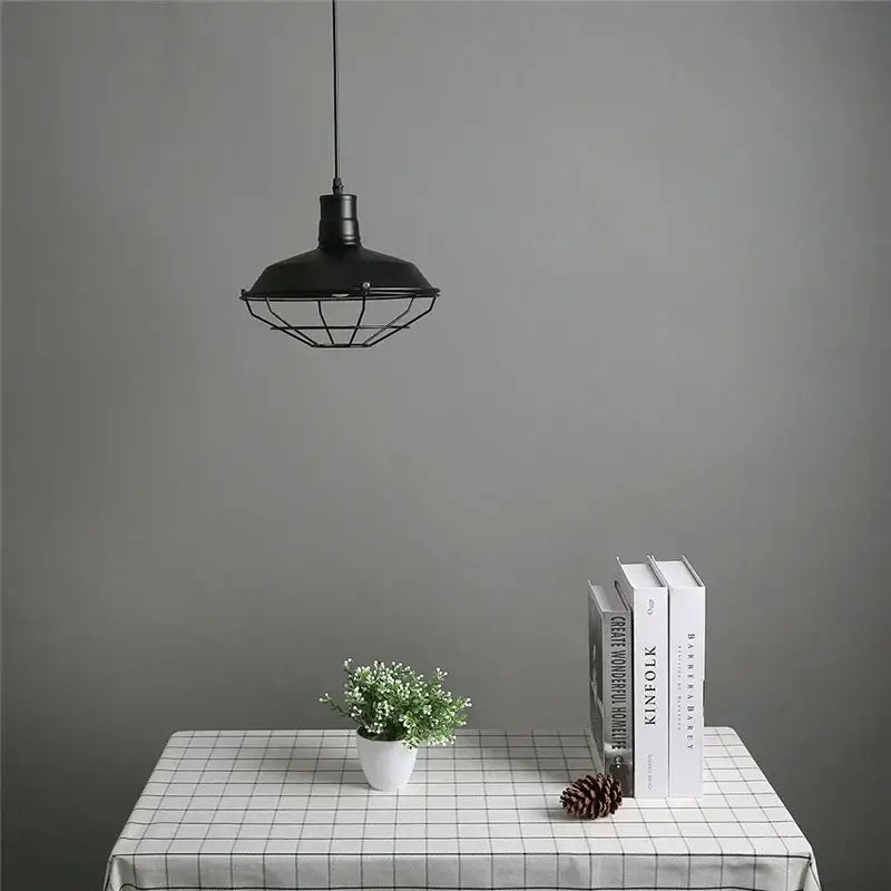 Industrial black and white iron pendant lights featuring a black metal cage design for kitchen decorbites iron pendant chandelier