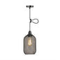 Industrial Black Wire Mesh Pendant Light with Height Adjustable Hanging Lamp for Dining Room