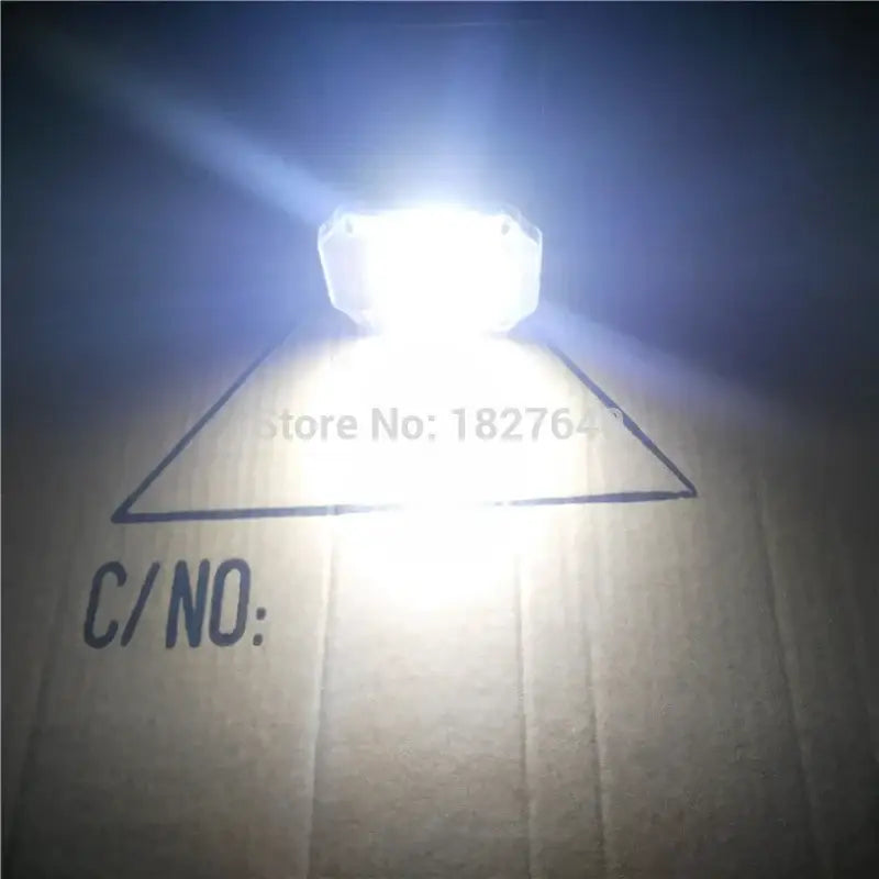 Bright white rgb white strobe light industrial brushed black metal decorbites 20w compact mounted on cardboard box