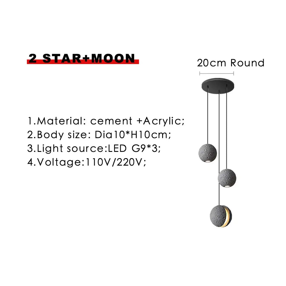 Modern minimalist industrial cement pendant light with three gray textured orbs and one illuminated gold-accented orb for dining room decorbites industrial cement pendant lights