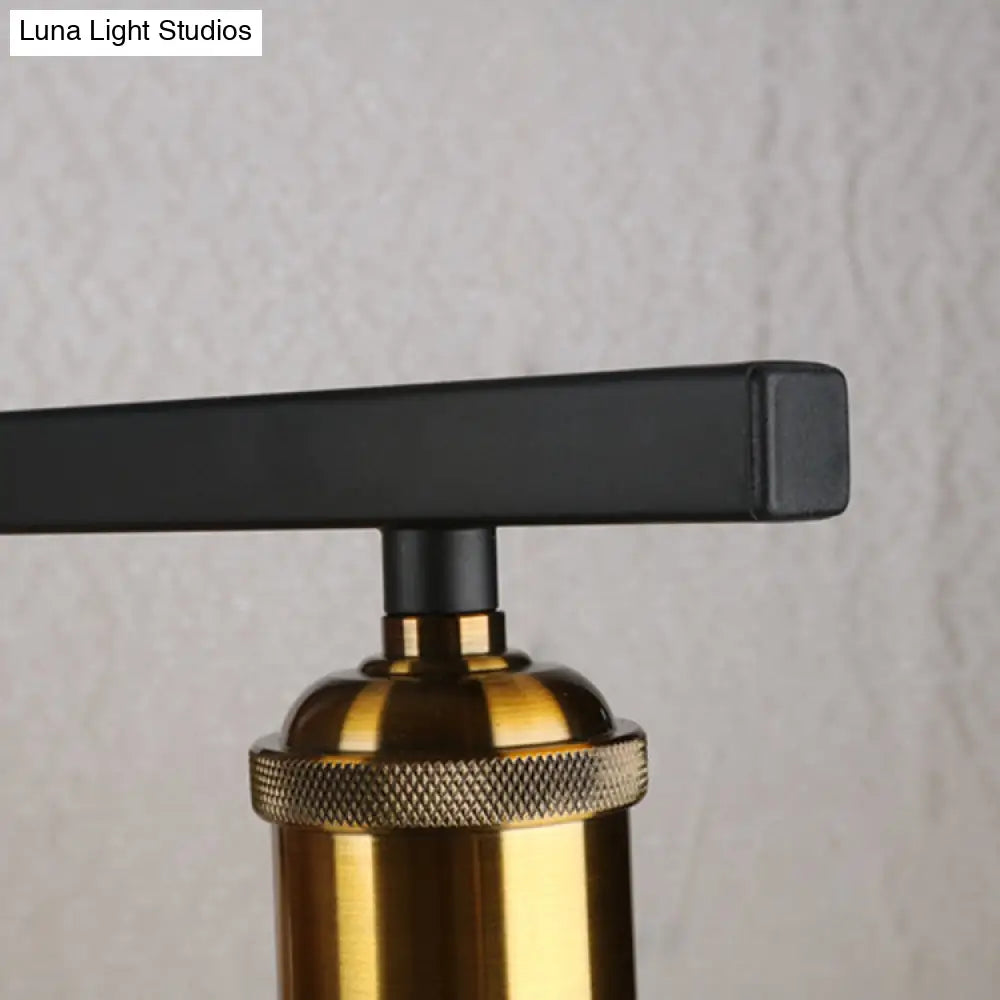 DecorBites™ Industrial Clear Glass Pendant Light - Cone Shade, 2/3 Lights - Black Hanging Lamp Kit for Dining Room Island