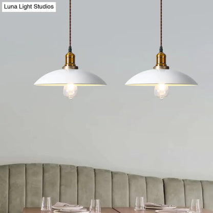 Industrial Cone Shade Ceiling Light - Metal Hanging Pendant for Restaurant