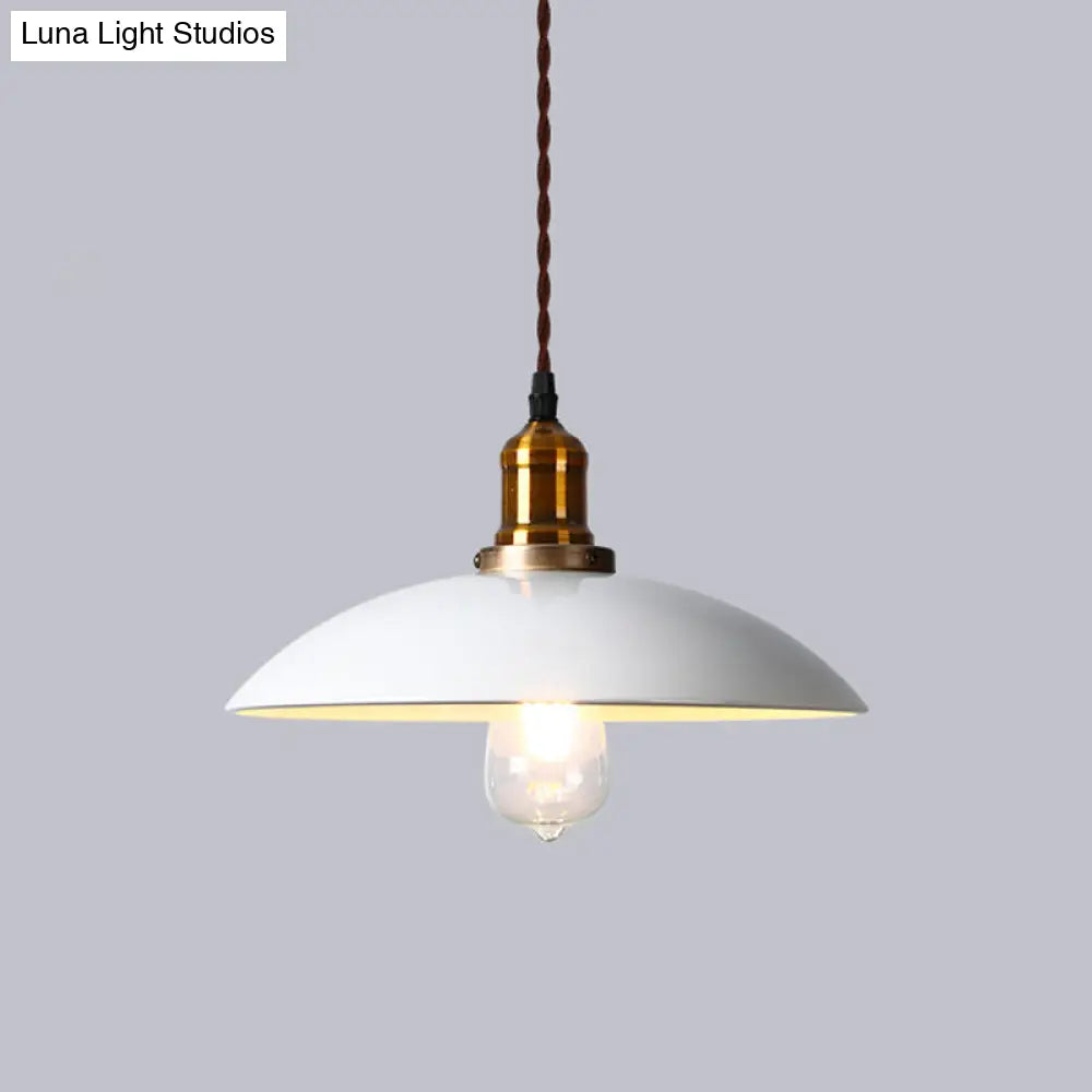 Industrial Cone Shade Ceiling Light - Metal Hanging Pendant for Restaurant