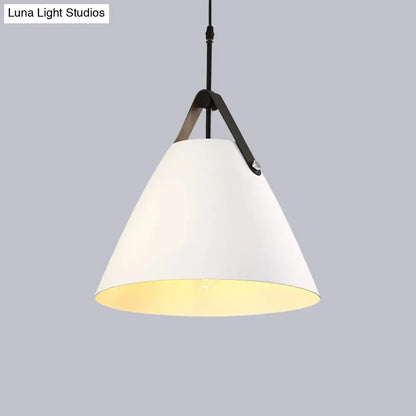 Industrial Cone Shade Ceiling Light - Metal Hanging Pendant for Restaurant