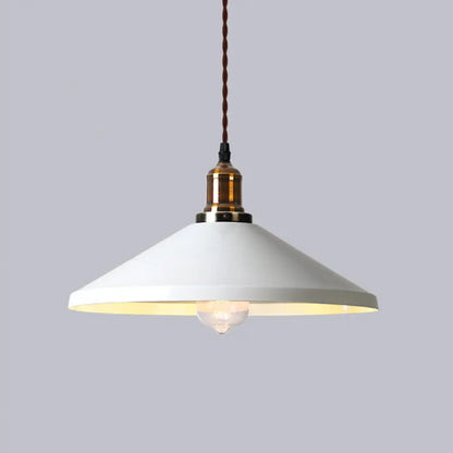 Industrial Cone Shade Ceiling Light - Metal Hanging Pendant for Restaurant