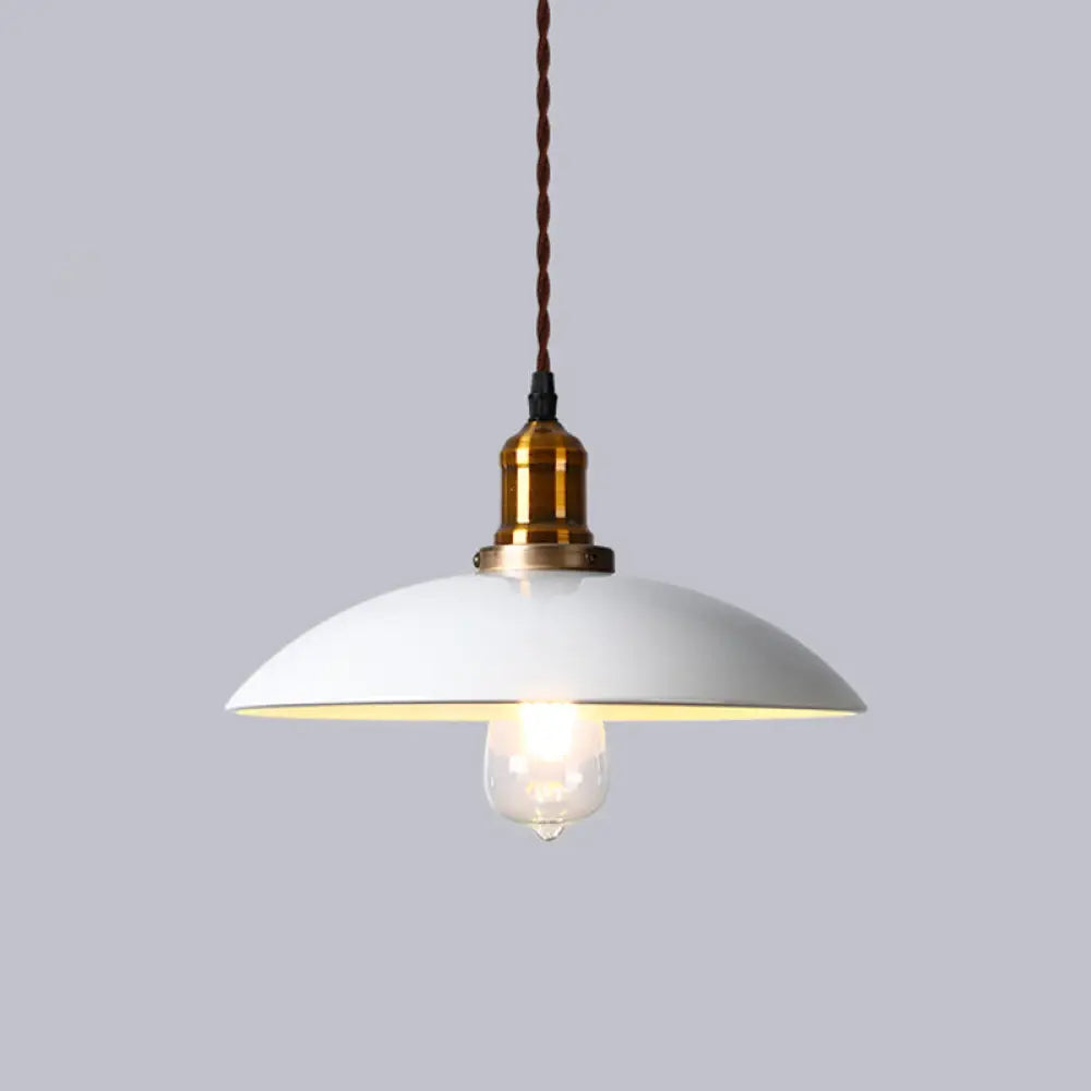 Industrial Cone Shade Ceiling Light - Metal Hanging Pendant for Restaurant