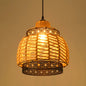 Industrial Dining Pendant Light with Beige Geometry Rope Shade