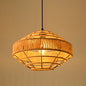 Industrial Dining Pendant Light with Beige Geometry Rope Shade