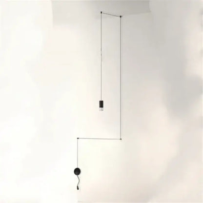 Minimalist black pendant light with cylindrical glass bulb industrial iron art black geometric pendant light decorbites industrial iron