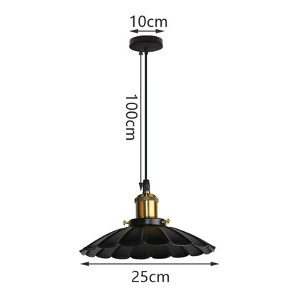 Black fluted pendant light with brass fixture and 100cm cord for industrial iron dome kitchen cafe decorbites iron dome