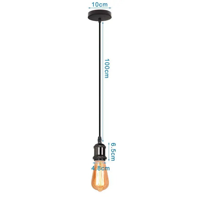 Black iron dome industrial pendant light with vintage edison bulb for kitchen cafe decor by decorbites iron dome
