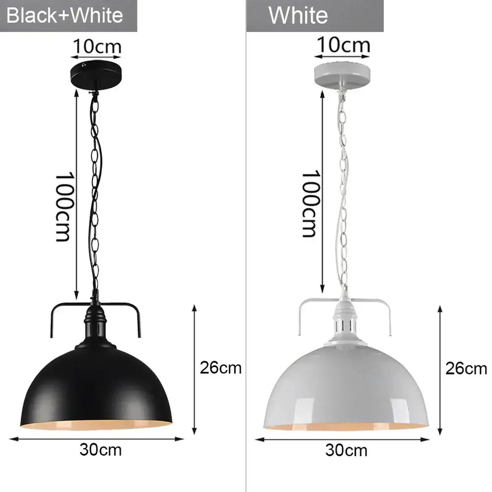 Industrial loft chandelier pendant light with matte black dome shade and brass accents for dining room decorbites industrial loft