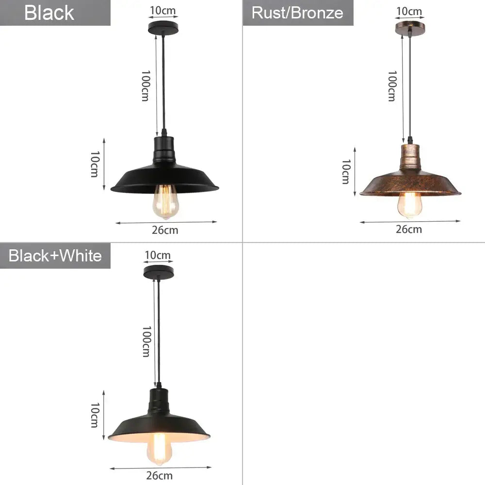 Industrial loft chandelier pendant light with matte black metal shade and exposed edison bulb for dining room decorbites industrial loft