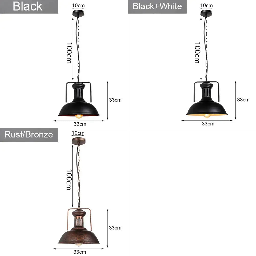 Industrial loft chandelier pendant light in black and brass metal with chain available in three finishes by decorbites industrial loft