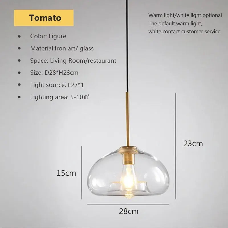 Industrial loft glass pendant light with clear glass dome and brass fixture featuring exposed bulb for dining room decorbites industrial loft