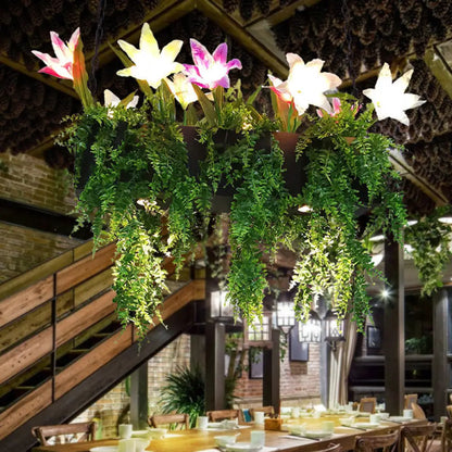 DecorBites™ Industrial Metal Black Island Pendant Light with LED Bulbs - Hanging Lamp Kit for Restaurants