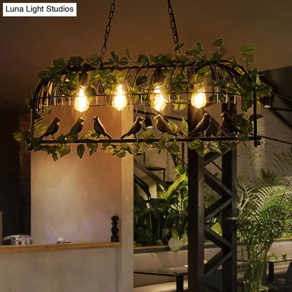 DecorBites™ Industrial Metal Island Pendant Light - Black Hanging Lamp