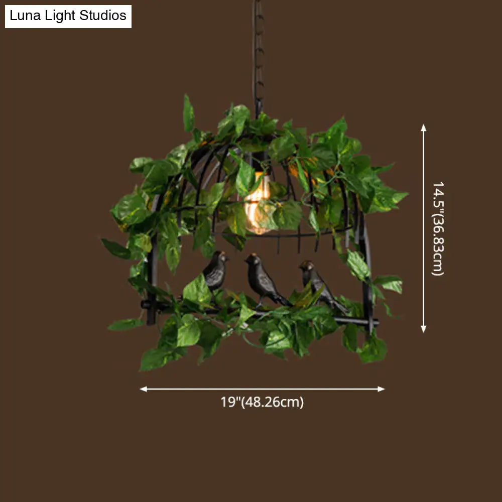 DecorBites™ Industrial Metal Island Pendant Light - Black Hanging Lamp