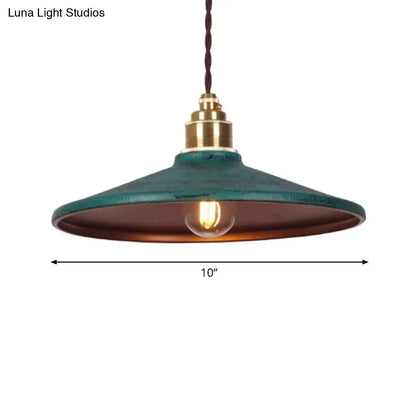 Industrial Metal Pendant Ceiling Lamp: Single-Shade Suspension Lighting for Bistro