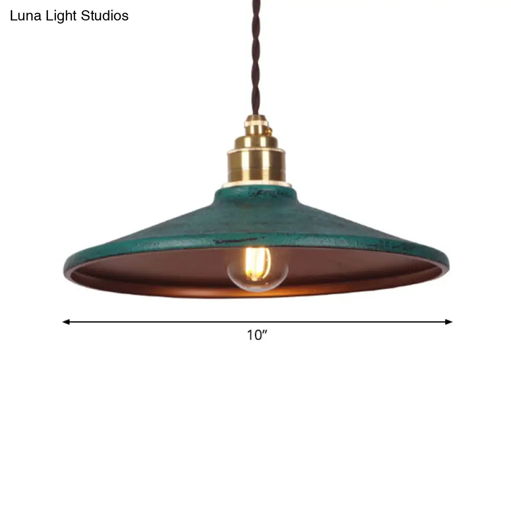 Industrial Metal Pendant Ceiling Lamp: Single-Shade Suspension Lighting for Bistro