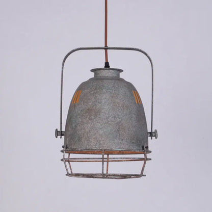 Industrial Metal Pendant Ceiling Lamp: Single-Shade Suspension Lighting for Bistro