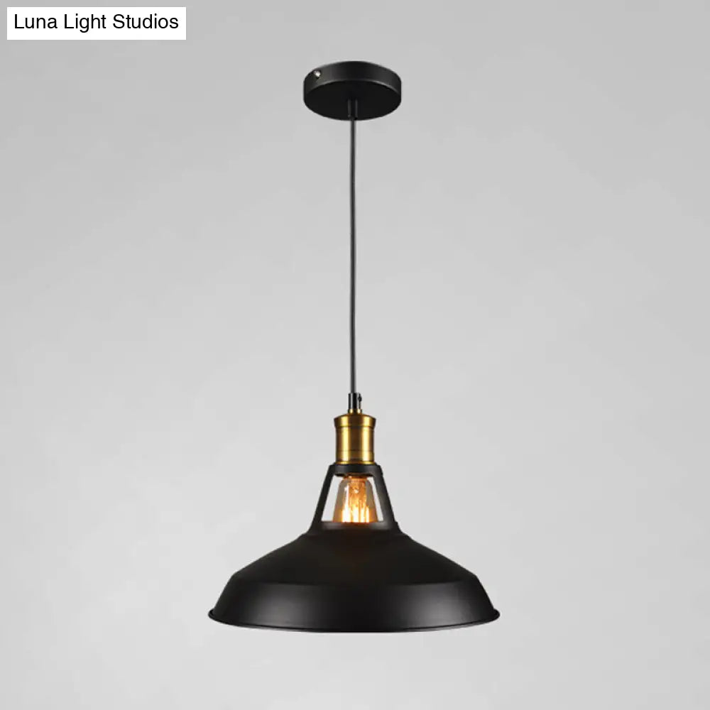 Industrial Metal Pendant Light Kit for Shaded Restaurant - Stylish Hanging Fixture