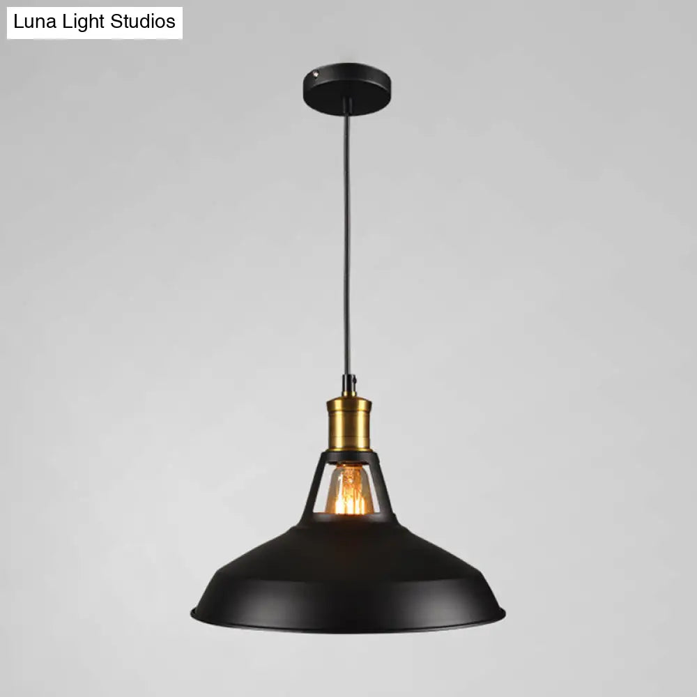 Industrial Metal Pendant Light Kit for Shaded Restaurant - Stylish Hanging Fixture