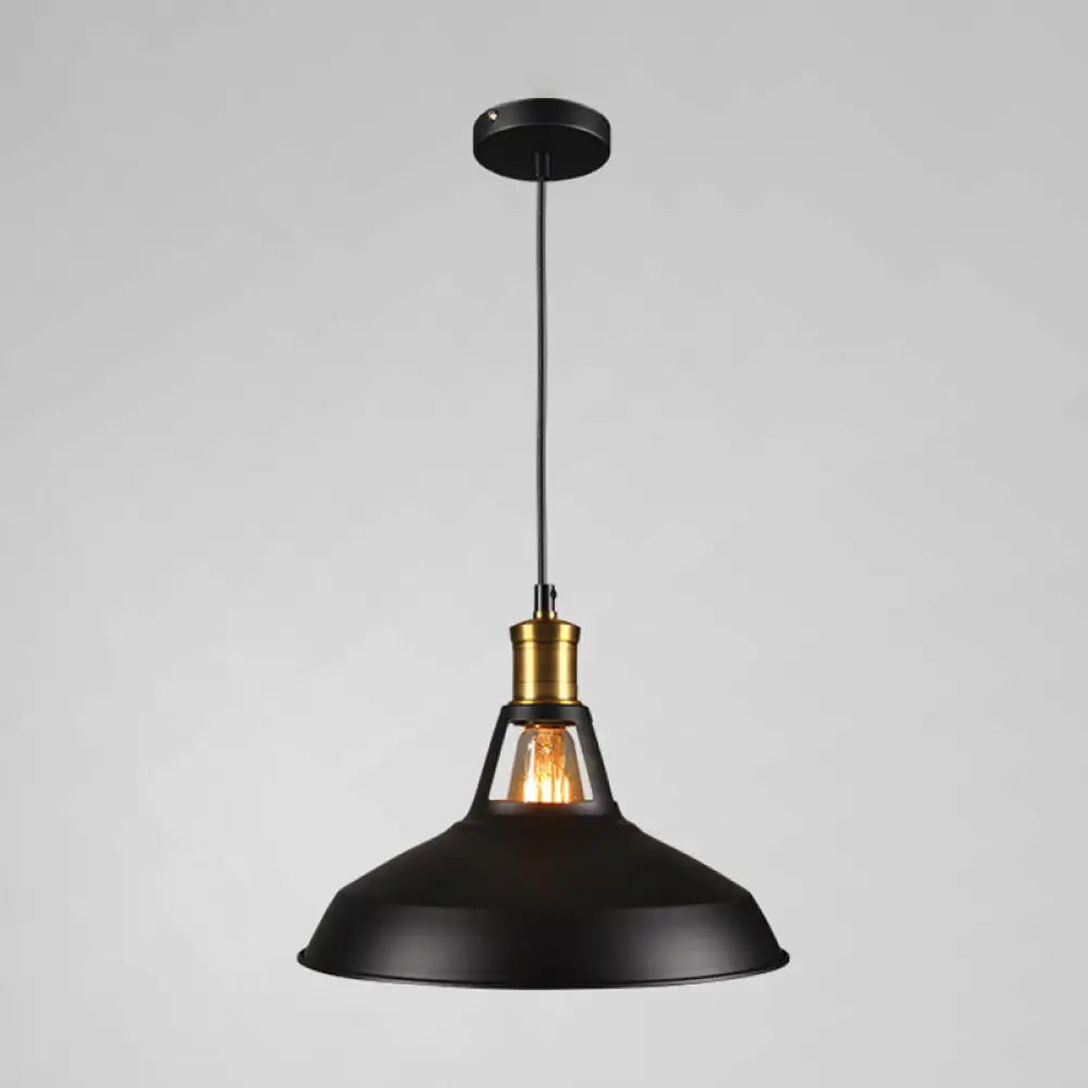 Industrial Metal Pendant Light Kit for Shaded Restaurant - Stylish Hanging Fixture