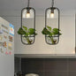 Industrial Metal Pendant Light with Clustered Black/White Rectangular Shape and Multiple Heads for Restaurants