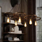 Industrial Metal Wagon Wheel Bar Pendant Lamp | Multi Hanging Light Fixture