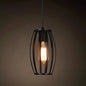 Industrial Retro 1-Light Pendant with Metal Cage for Bar - Hang in Style!