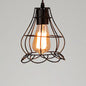 Industrial Retro 1-Light Pendant with Metal Cage for Bar - Hang in Style!