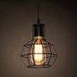 Industrial Retro 1-Light Pendant with Metal Cage for Bar - Hang in Style!