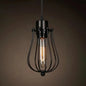 Industrial Retro 1-Light Pendant with Metal Cage for Bar - Hang in Style!