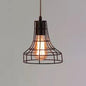 Industrial Retro 1-Light Pendant with Metal Cage for Bar - Hang in Style!