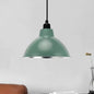 Industrial Retro Suspended Light - Black/Silver, 1 Light, 12-16" Diameter