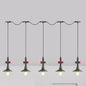 Industrial Saucer Iron Tandem Pendant Lamp in Black - 3/5/7-Bulb Restaurant Lighting Solution